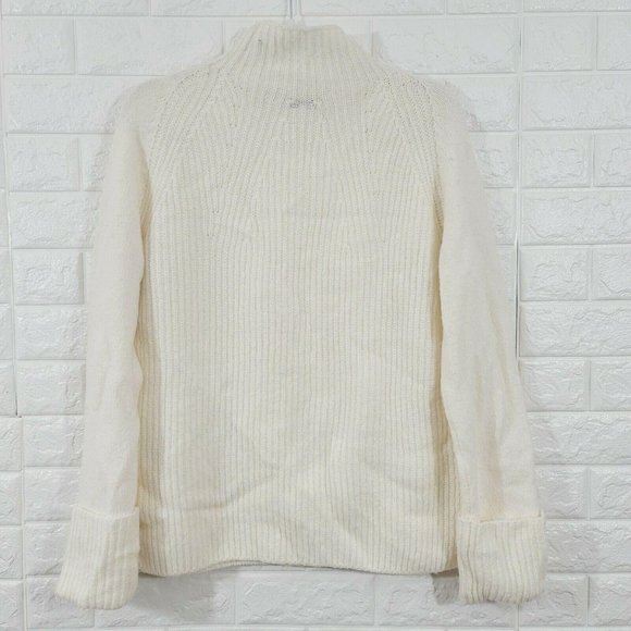Vince SZ M Rolled Cuff Mock Neck Pullover Sweater - Picture 7 of 11